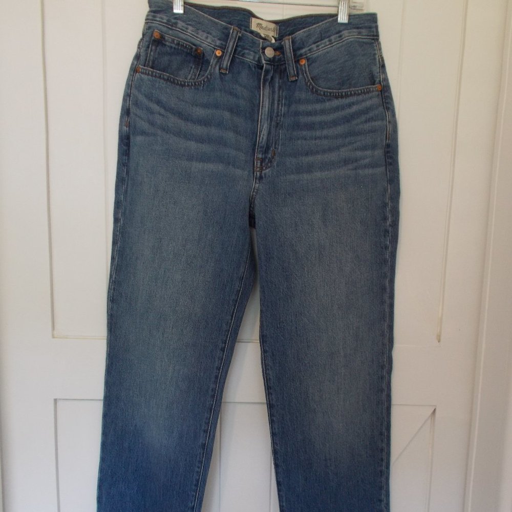 Madewell Relaxed Denim Jeans High‎ Rise Medium Wash Women's Size 27 100% Cotton